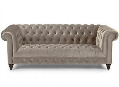 Beige velvet couch luxury upholstery chesterfield furniture sofa with buttons three-seater