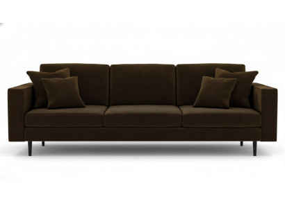 Brown four-seater sofa fabric living room design couches upholstery sofas new creative