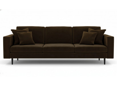 Brown four-seater sofa fabric living room design couches upholstery sofas new creative