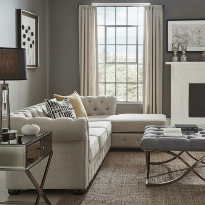 Corner sofa beige living landscape couch corner suite upholstery chesterfield furniture design
