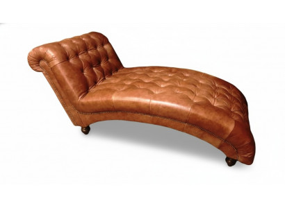 Chesterfield Brown Chaise Longue Furniture Sofa Living Room Modern
