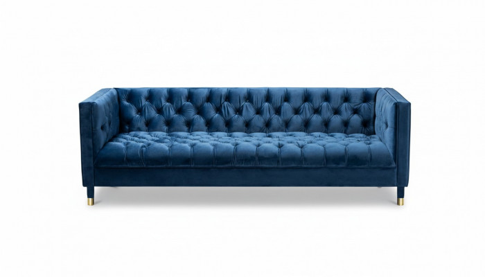 Blue Chesterfield Textile Modern Design Fabric Creative Furniture New Living Room Sofa