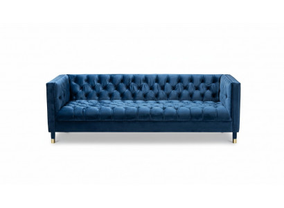 Blue Chesterfield Textile Modern Design Fabric Creative Furniture New Living Room Sofa