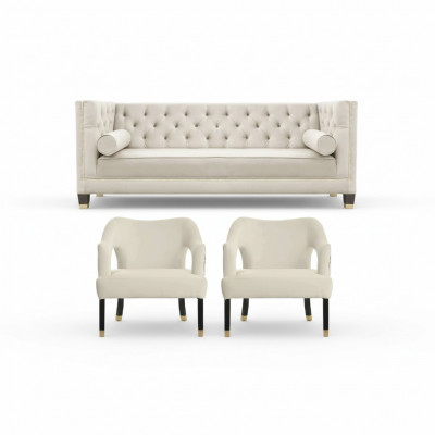 Beige Chesterfield Couch Velvet Sofa Sofa Set Couches Sofas Upholstery 311 Seater