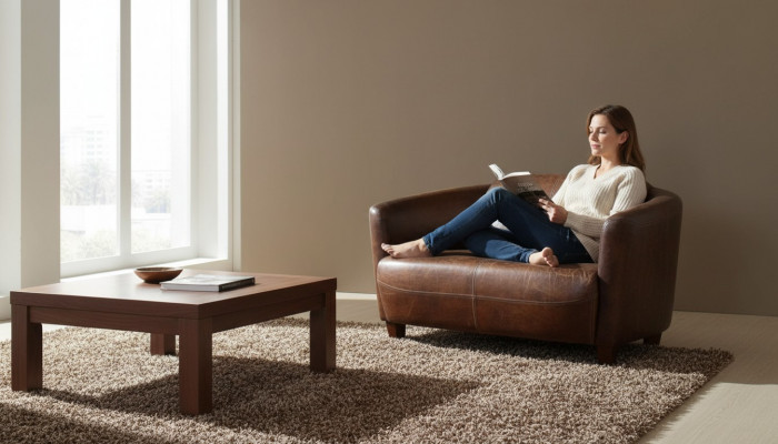 Brown Leather Sofa New Creative Furniture Living Room Modern Design Couches Sofas