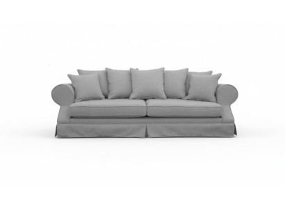 Gray three-seater sofa fabric living room design couches upholstered sofas new creative