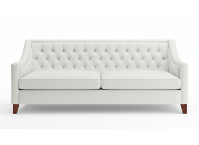White Three-Seater Chesterfield Modern Design Couch Textile Sofa New Original Furniture