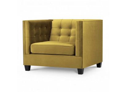 Chesterfield Armchair Textile Fabric Beige Creative Furniture New Living Room