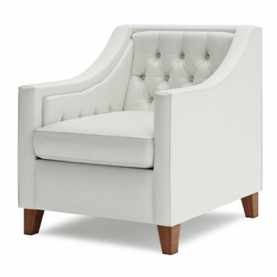 Armchair Textile Fabric White Creative Furniture New Loft Living Room Modern