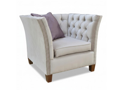 Armchair textile fabric light grey creative furniture new living room modern