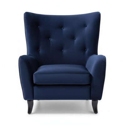 Armchair Textile Fabric Chesterfield Velvet Furniture Living Room Modern Couches Blue