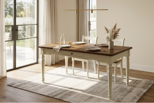 Table Dining Table Wooden Table XXL Conference Table Dining Room Tables Wood Country Style