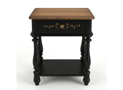 Designer nightstand console luxury nightstands side leather console wood new