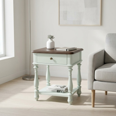 Classic wooden bedside tables bedroom country-style furniture side tables