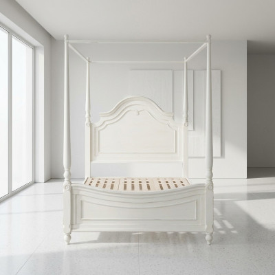 Canopy Bed Real Wood Beds Design Luxury Classic Bedroom Furniture New