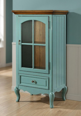 Classic display cabinet living room display cabinets display cabinets American green furniture