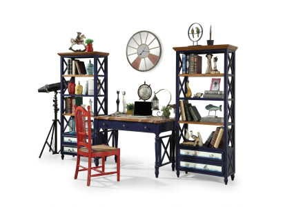 Desk office furnishings wooden shelves office desk dining table chair 4-piece set