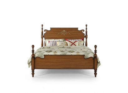 Design bedroom 3-piece bed 2x nightstand American luxury bed set furniture