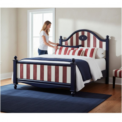 Designer bed beds double bed upholstered bed bedroom wooden bed new