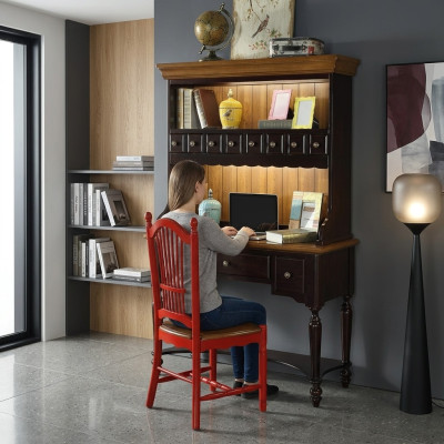Office furniture desk computer furniture office wood furniture tables chair 2-piece set.