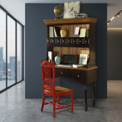 Office furniture desk computer furniture office wood furniture tables chair 2-piece set.