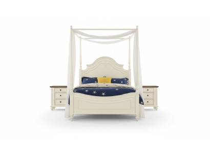 Canopy Bed 3-piece Set Bedroom Beds 3-piece Set Country Furniture Nightstand