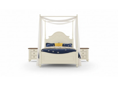 Canopy Bed 3-piece Set Bedroom Beds 3-piece Set Country Furniture Nightstand