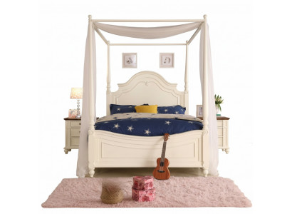 Canopy bed real wood bed design luxury beds classic bedroom furniture new