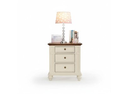 Bedroom classic nightstands made of real wood country house furniture side tables