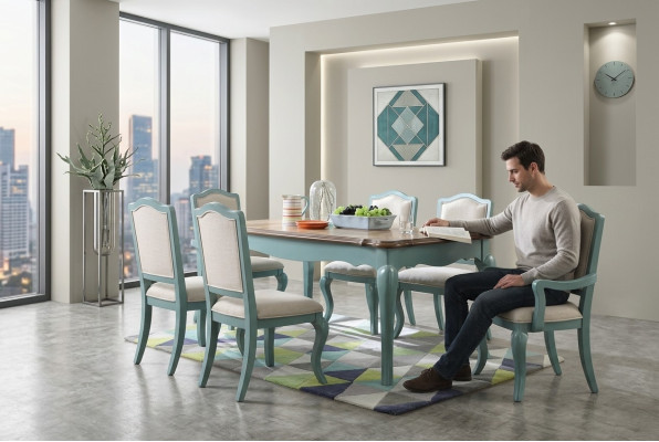 Dining table, classic designer wood table, table, dining room, living room, wooden table.