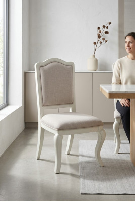 Country House Upholstered Dining Chair Real Wood Office Chair Designer Chair New Chairs