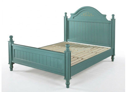 Green Bed Practical Upholstered Bed Luxury Double Bedroom Designer Bed Beds