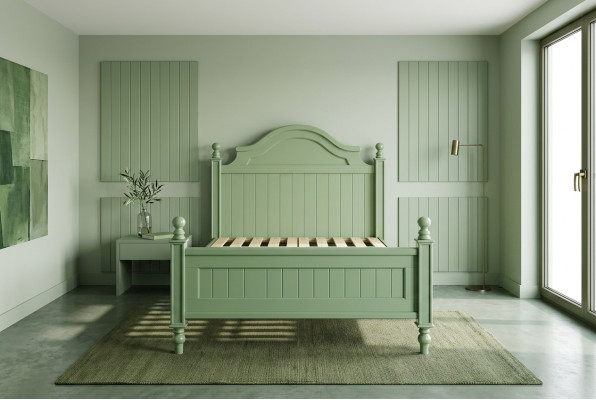 Green bed classic beds country house double bed hotel luxury bedroom new