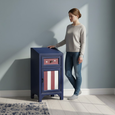 Nightstand bedside table bedside chest chest of drawers 1 drawer bedroom table new
