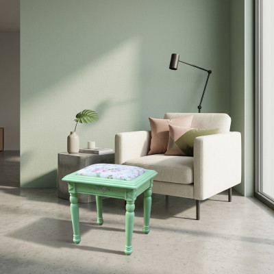 Ottoman pouf footstool ottoman upholstered stool side table textile solid wood