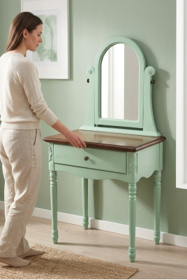 Dressing table mirror stool set dresser bedroom new make-up console table