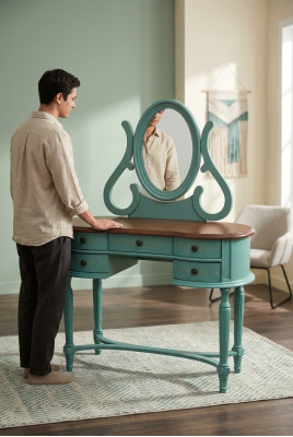 Makeup Table Classic Dresser Tables Hairdressing Cosmetic Sideboard Secretary New