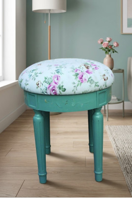 Designer seat cushion bench cushion seat stool bench textile wood country house style