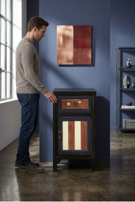 Nightstand Night Table Console Side Sleep Room Tables American New