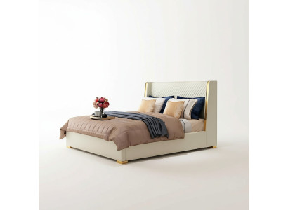 Designer upholstered bed, bed beds, fabric wood luxury double bed 180x200cm double bed
