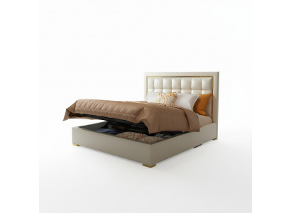 Bed Cushion Design Luxury Double Beds Gray 180x200cm Bedroom Leather Hotel