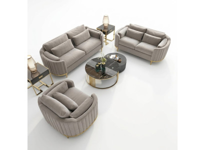 Designer sofa set 3+2+1 seater sofa couch fabric set upholstery set.