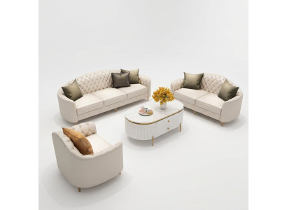 Sofa set 3+2+1 seater set design sofas upholstered couches modern leather couch