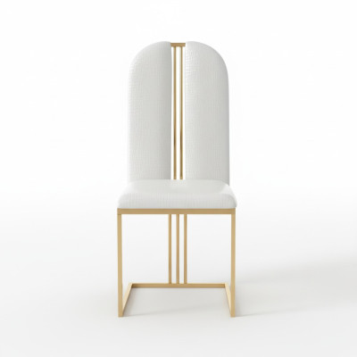 Stainless steel chair dining room leather chair chairs stainless steel designer gold