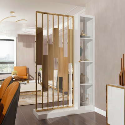 Metal Shelf Partition Wall Designer Luxury Shelves Furniture Style Cabinet Metal Wall New
