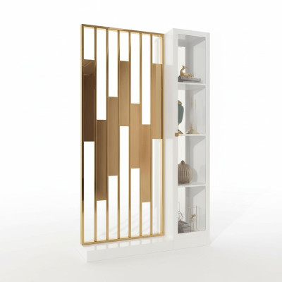 Metal Shelf Partition Wall Designer Luxury Shelves Furniture Style Cabinet Metal Wall New