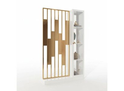 Metal Shelf Partition Wall Designer Luxury Shelves Furniture Style Cabinet Metal Wall New