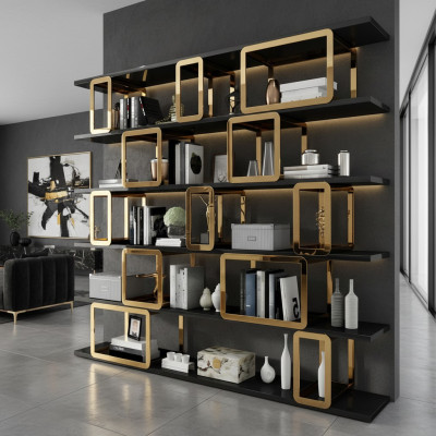 Designer cabinet partition wall shelves living room cabinets system office furniture