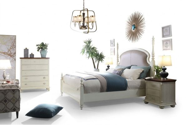 Bed nightstand chest of drawers 3 pcs. bedroom set design modern luxury beds new