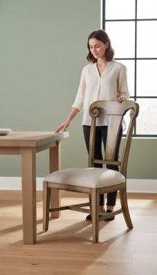 Solid wood chair dining chair designer textile chair chairs dining chairs new
